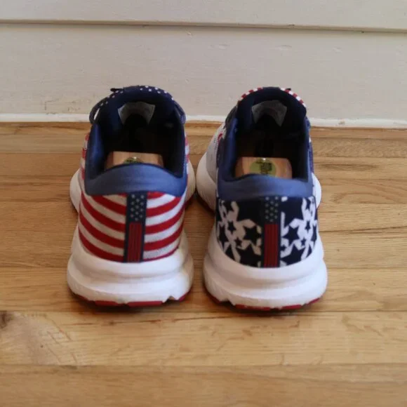 Brooks Red, White, and Blue Athletic Shoes - Picture 5 of 8